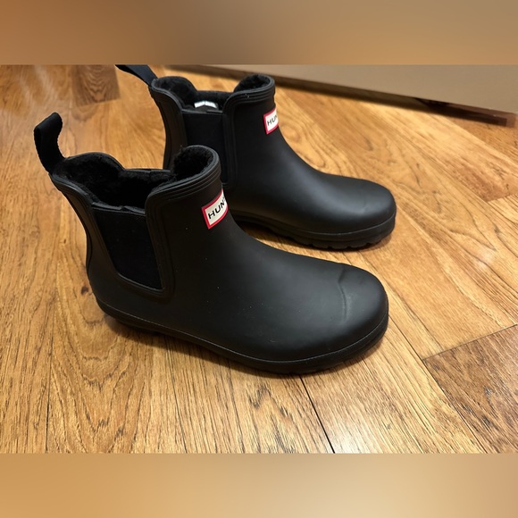 NWOT Hunter Women’s Original Insulated Chelsea Boots, Black, EU 39, US 8 - Picture 2 of 4